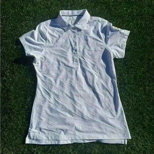 Peter Millar Womens Short Sleeve Polo White Small
